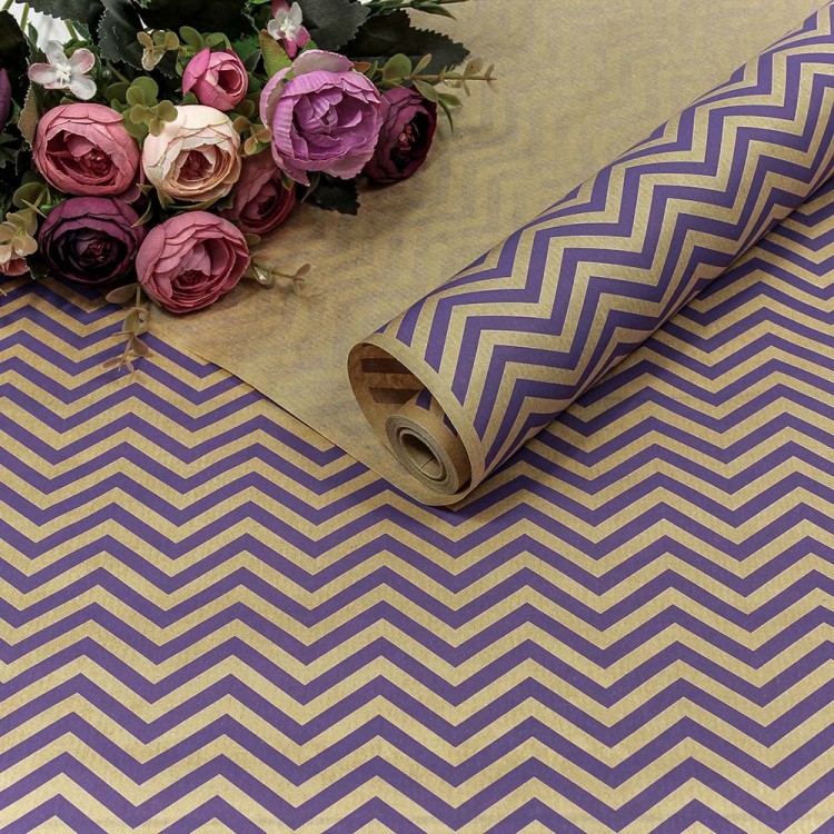 1403/19 Бумага Крафт 0,72*10м Верже 40г "Молния" Сиреневый 1/22 1403/19 Бумага Крафт 0,72*10м Верже 40г "Молния" Сиреневый 1/22