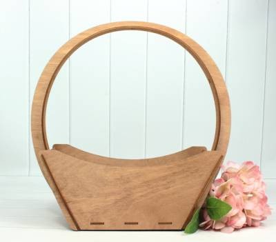 0000166 Цветочная корзина 27х13х33 Кедр 0000166 Цветочная корзина 27х13х33 Кедр