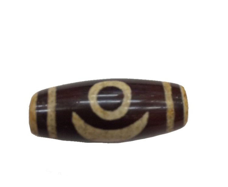 DZ133 Бусина дзи "Солнце и луна" 30 мм