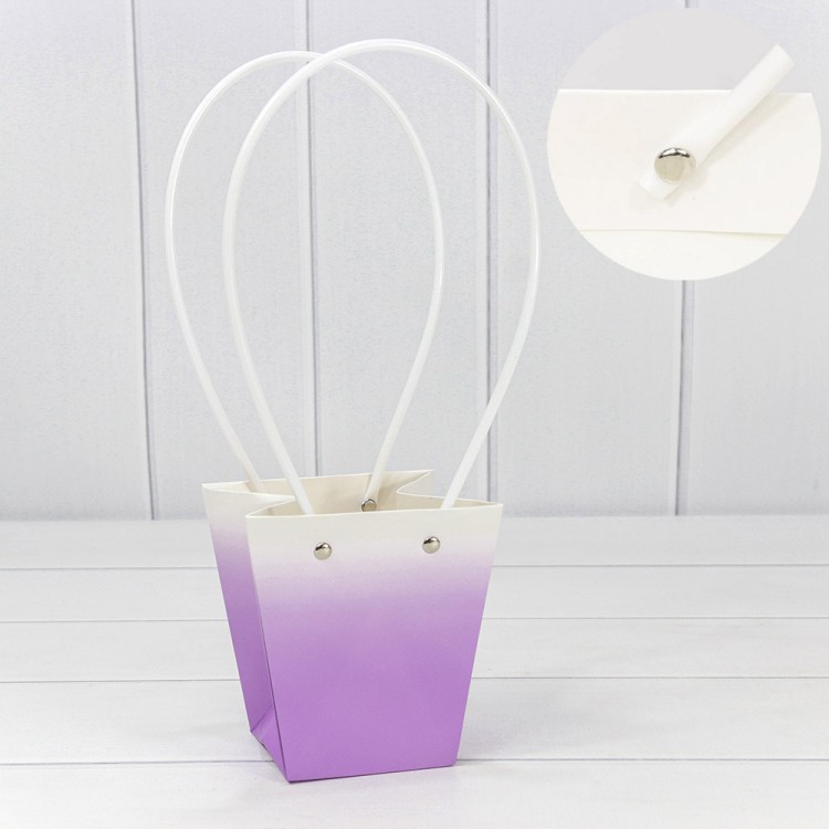 000184H/2 Пакет подарочный "Ваза для цветов" 12,5*12*8 "Градиент" Сиреневый 1/10 1/200 000184H/2 Пакет подарочный "Ваза для цветов" 12,5*12*8 "Градиент" Сиреневый 1/10 1/200