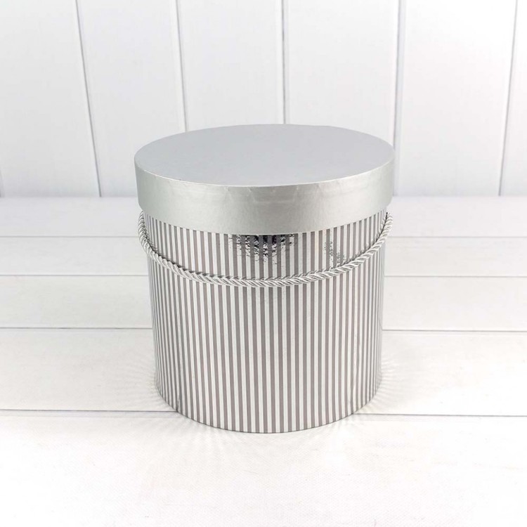 7201000/430 Набор коробок 1/3 цилиндр 19,5*19 см серебряный 1/12