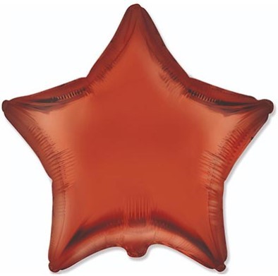 1204-1508 Шар звезда 45см Сатин Orange