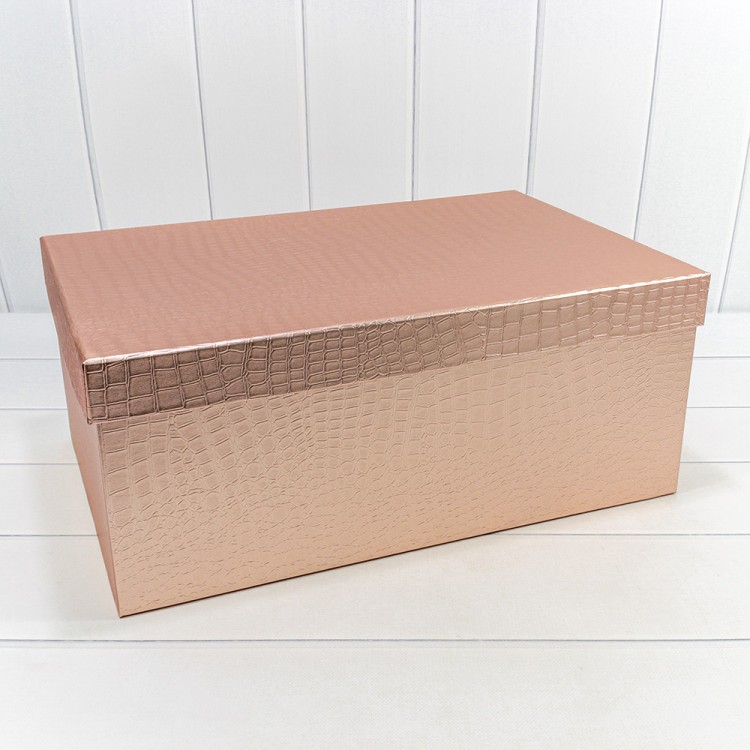 7215013/0091 Коробки Прямоугольные Набор 1/5 53*35*22 "Кожа крокодила" матовый Бронзовый 1/1