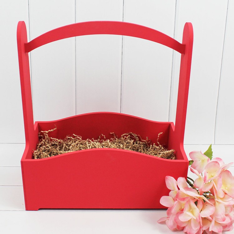 0010380 Ящик для декора Элегант 25х15х30 (красный)