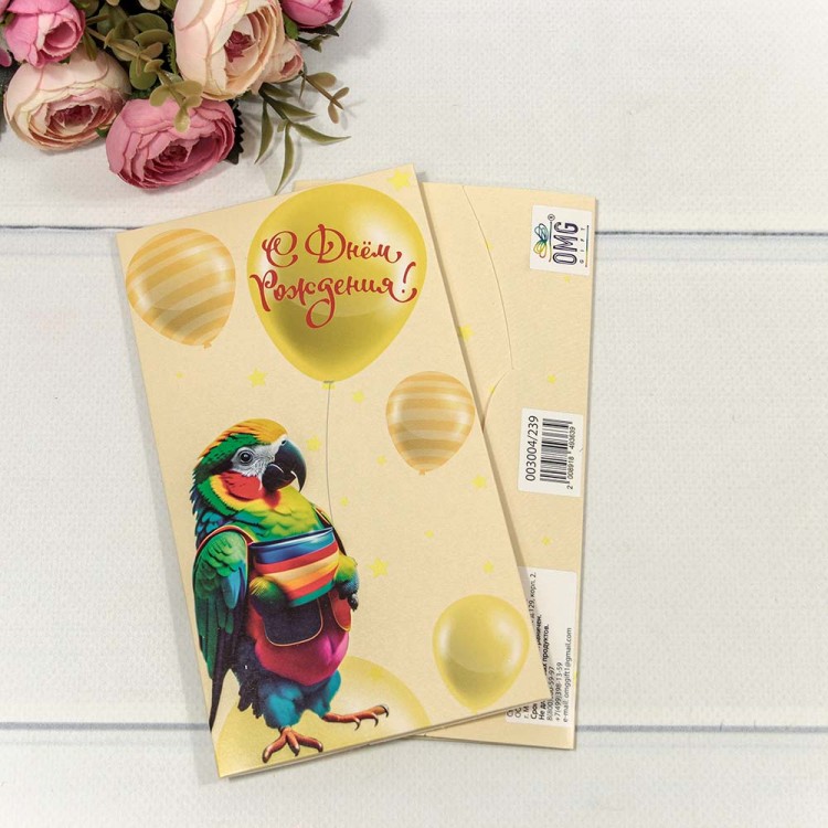 003004/239 Конверт подарочный 16,5*9см 239 1/10 1/720