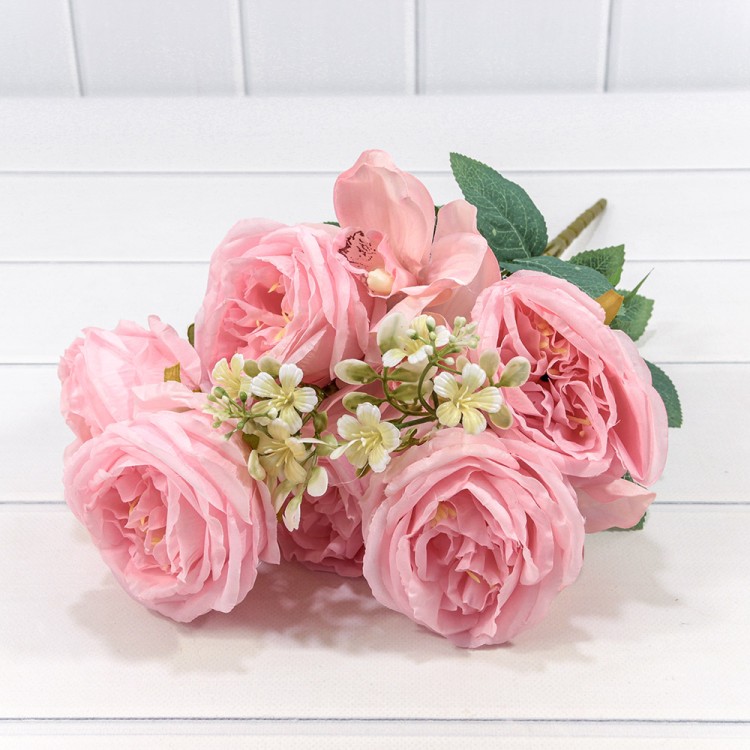 303-06-048/04 Искусственные цветы Роза пионовидная (6 Цветов) 48см Розовый 1/1