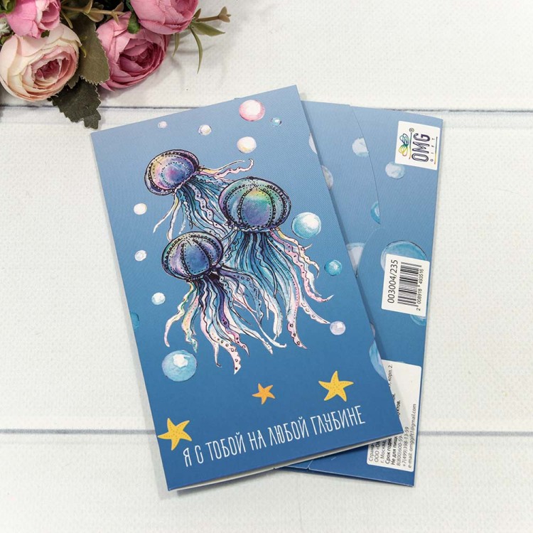 003004/235 Конверт подарочный 16,5*9см 1/10 1/720