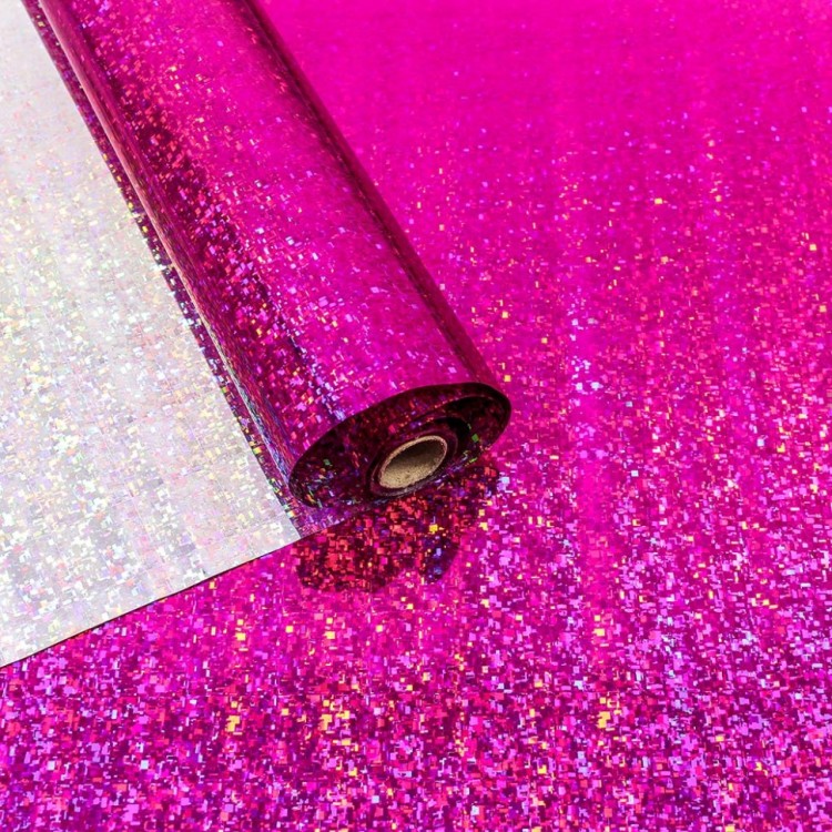 00070810-6 Плёнка 0,7*8,1м Голография 40мкм Малиновый 1/10 1/120