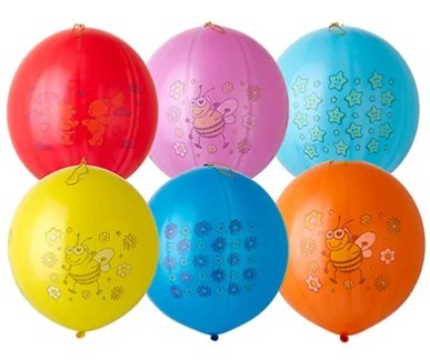 1104-0010 Шары 45см Панч-болл с рисунком 25шт 1104-0010 Шары 45см Панч-болл с рисунком 25шт