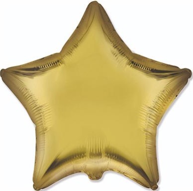 1204-1504 Шар звезда 45см Сатин Lemon
