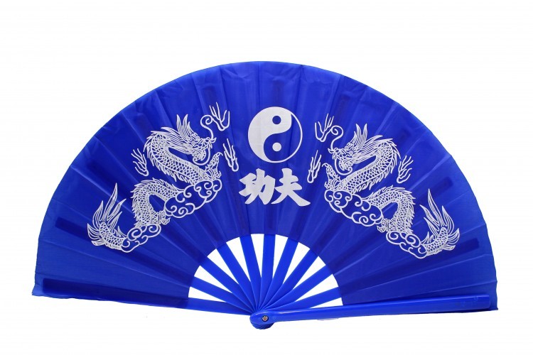 VR10-6 Веер с инь-янь и драконом 64 см