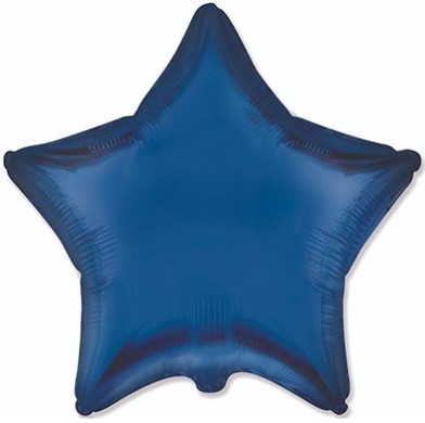 1204-1503 Шар звезда 45см Сатин Navy Blue