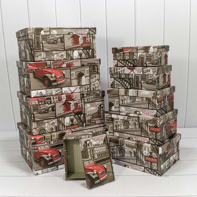 721604/1017 Коробки Прямоугольные Набор 1/10 34*26*15,3 "Европа" 1/6