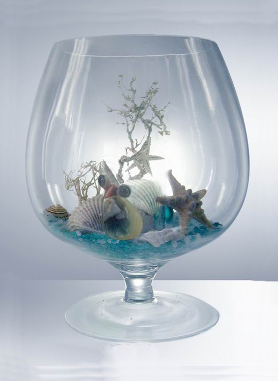 2073 Ваза-бокал "Бренди" на ножке H-290мм D-234мм (7 л) 2073 Ваза-бокал "Бренди" на ножке H-290мм D-234мм (7 л)