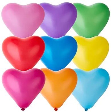 1105-0000 Шары Сердце 25см ассорти 50шт 1105-0000 Шары Сердце 25см ассорти 50шт