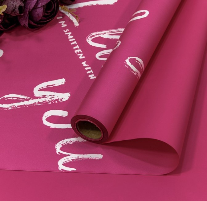 1660/2450 Плёнка 0,58*10м матовая "I like you" 55мкм Малиново-розовый 1/30 1660/2450 Плёнка 0,58*10м матовая "I like you" 55мкм Малиново-розовый 1/30