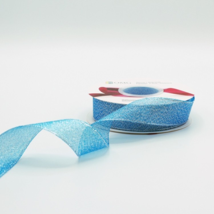 557-25/198 Лента парча с блеском 2,5 см*25 ярдов голубой 1/8 1/144 557-25/198 Лента парча с блеском 2,5 см*25 ярдов голубой 1/8 1/144