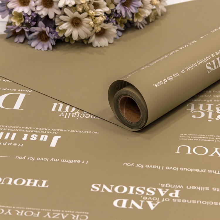 1677/6008 Плёнка 0,58*10м матовая с печатью 60мкм Светлый серо-оливковый 1/30 1677/6008 Плёнка 0,58*10м матовая с печатью 60мкм Светлый серо-оливковый 1/30