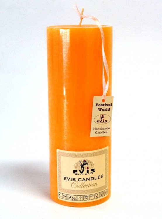 1380451000 Цилиндр 50 Н150 свеча парафиновая. оранжевый, шт