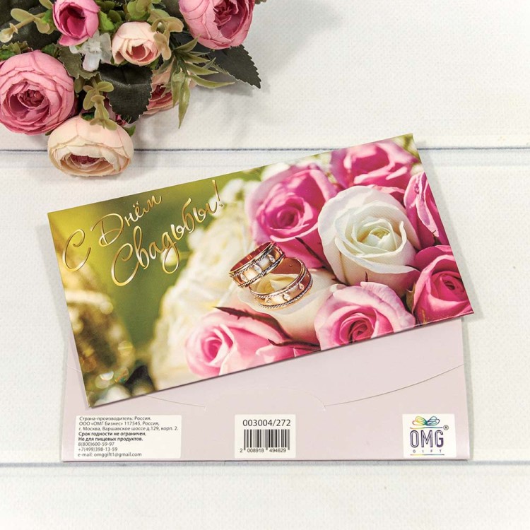 003004/272 Конверт подарочный 16,5*9см 1/10 1/250