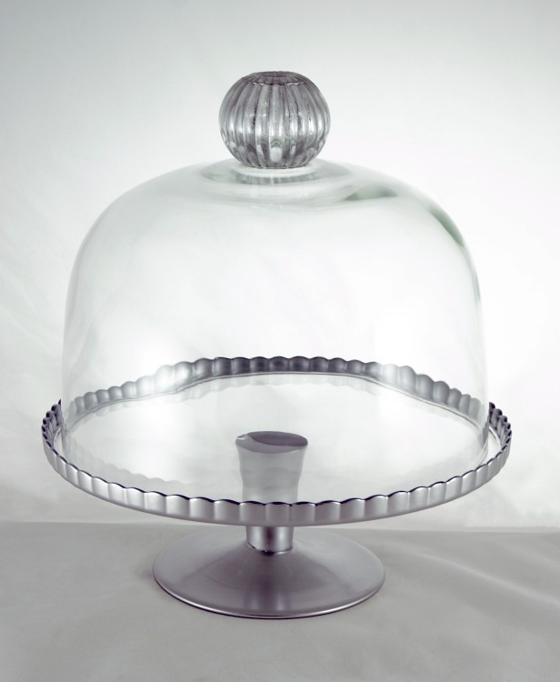 1679-4 Блюдо "Патиссэри-4" на низкой ножке с крышкой с декоративной ручкой H-316мм D-280мм 1679-4 Блюдо "Патиссэри-4" на низкой ножке с крышкой с декоративной ручкой H-316мм D-280мм