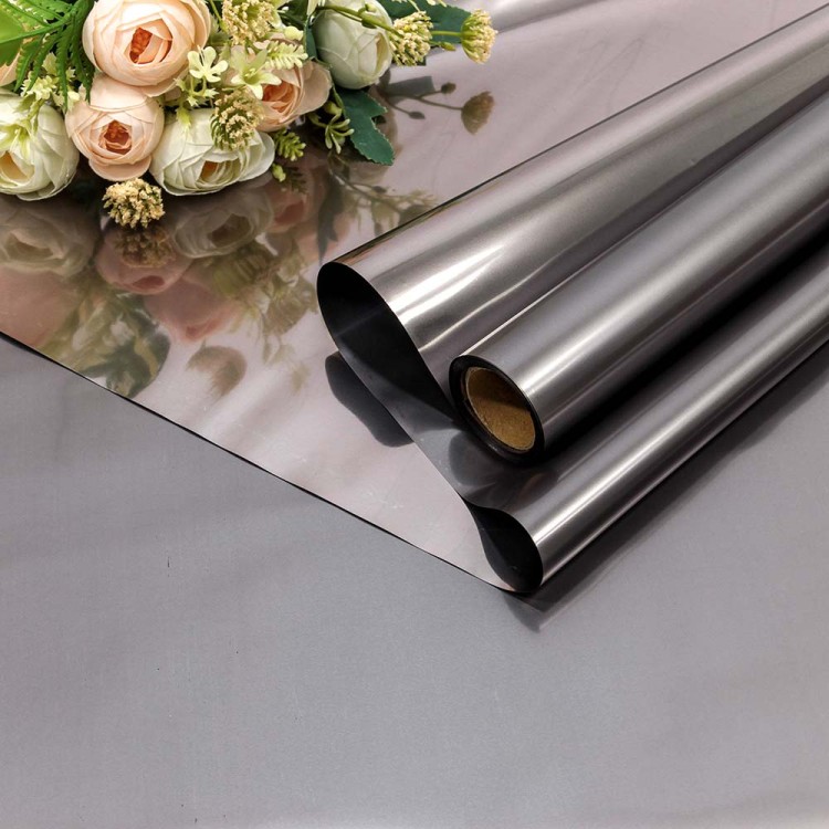 001328/9 Плёнка 0,58*10м матовая металлизированная Тёмно-серый 1/30