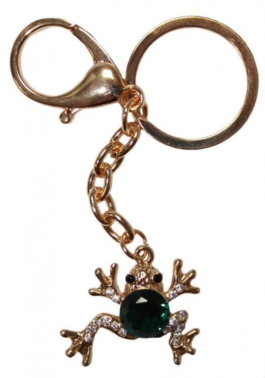 401-46 Брелок "Жаба маленькая" 9,5х3,5 см