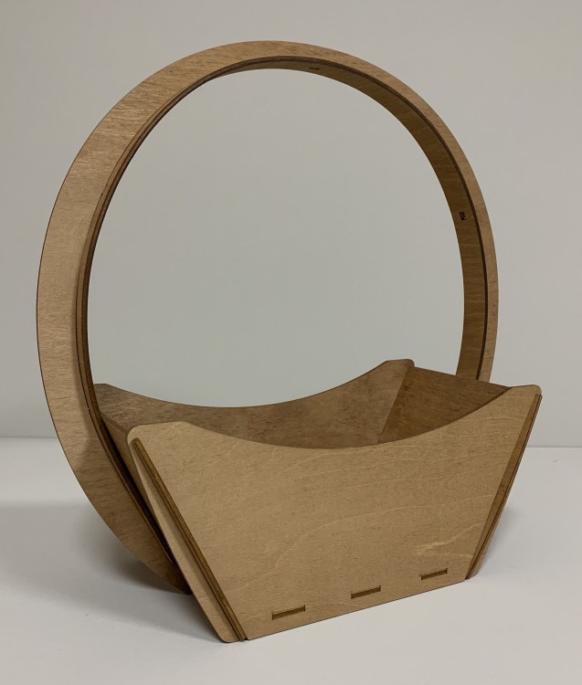 0000167 Цветочная корзина 27х13х33 Миланский орех 0000167 Цветочная корзина 27х13х33 Миланский орех