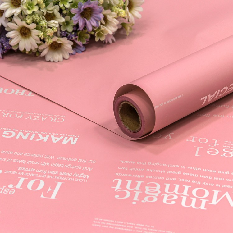 1677/0331 Плёнка 0,58*10м матовая с печатью 60мкм Розовый-0331 1/30 1677/0331 Плёнка 0,58*10м матовая с печатью 60мкм Розовый-0331 1/30