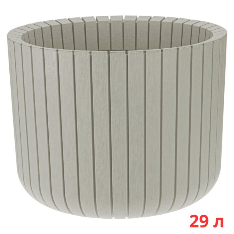 М3040/1 Кашпо ШАТО D380мм H300мм 29л белый ротанг М3040/1 Кашпо ШАТО D380мм H300мм 29л белый ротанг