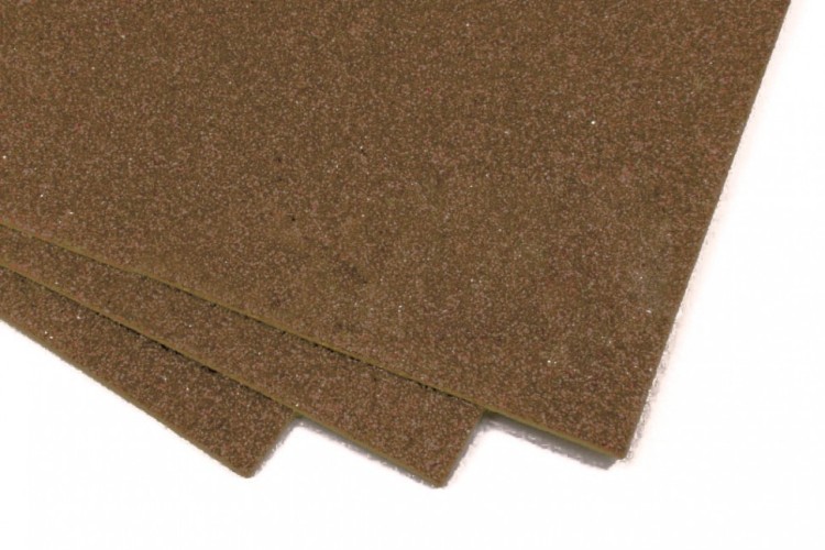 2000-014 Фоамиран с блестками Темно-коричневый 2мм 30*20см 1/10 1/100