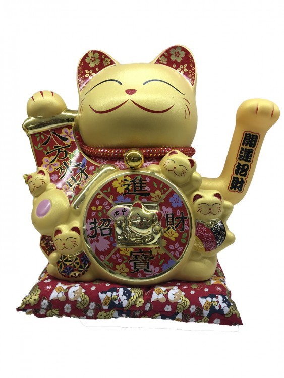 107116 Кот удачи фарфоровый Императорский (электрический)