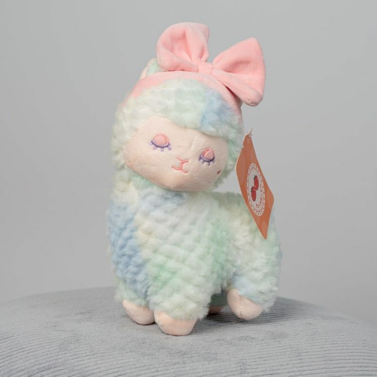 DL602318512GN Мягкая игрушка Альпака размер 23см Зелёный