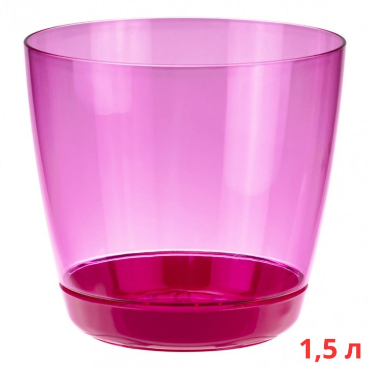 М3050/3 Кашпо ОРХИДЕЯ D140мм 1,5л с поддоном Розовый прозрачный М3050/3 Кашпо ОРХИДЕЯ D140мм 1,5л с поддоном Розовый прозрачный