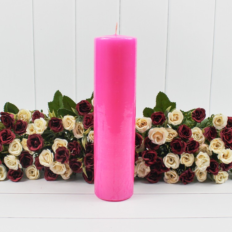 1380453200 Цилиндр 50 Н150 свеча парафиновая, фуксия, шт