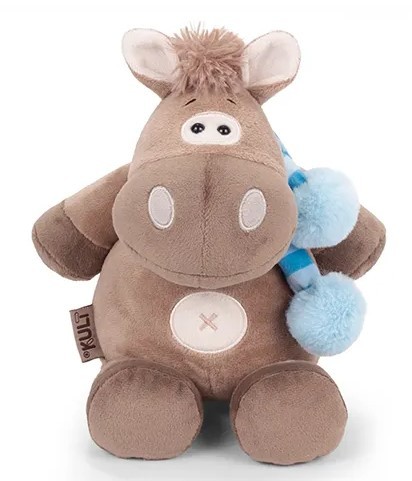 КШКай/20/пол KULT Символ года 2026 Мягкая игрушка Коник Кай с шарфом размер 20см Полосатый