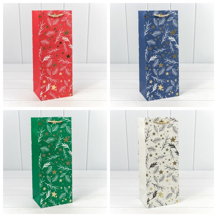 300433M Пакет подарочный "Новый год" (микс 433) 14*35*11 210г 1/20 1/240