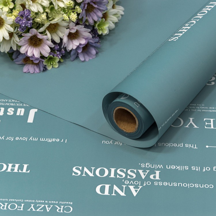 1677/2211 Плёнка 0,58*10м матовая с печатью 60мкм Серо-синий 1/30 1677/2211 Плёнка 0,58*10м матовая с печатью 60мкм Серо-синий 1/30