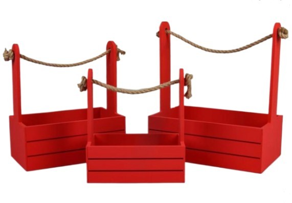 0010226 Ящик для декора Набор 3 в 1 (29*18*33,25*15*30,21*12*23) Красный 0010226 Ящик для декора Набор 3 в 1 (29*18*33,25*15*30,21*12*23) Красный