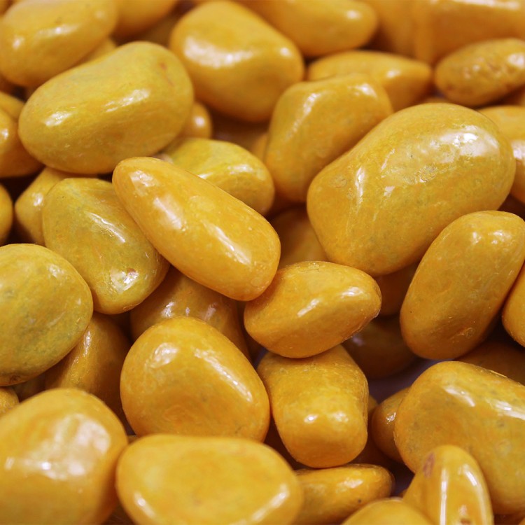 301789100905 Галька цветной крупная желтая (фракция 10-15 мм) вес: 1000г, объем: 650мл