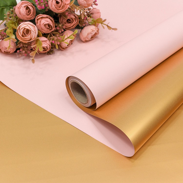 1611/3568 Плёнка 0,58*10м матовая двухсторонняя 50мкм Золотой/Розовый-3568 1/30 1611/3568 Плёнка 0,58*10м матовая двухсторонняя 50мкм Золотой/Розовый-3568 1/30