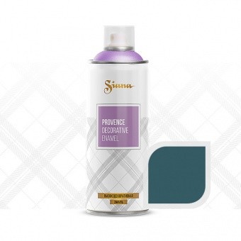 SNP003 Краска, эмаль-аэрозоль для декора Siana Provence – матовая текстура, 520 мл. Водная синь