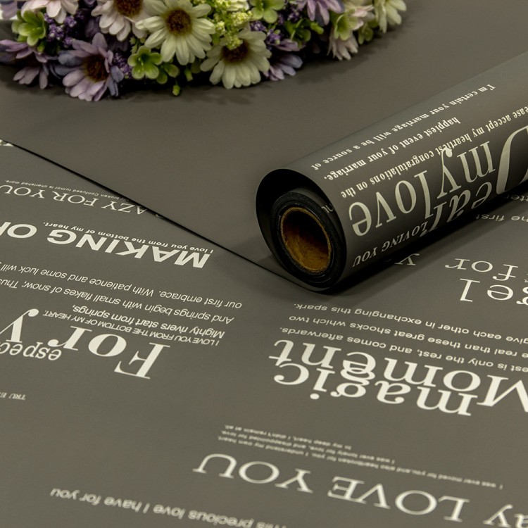 1677/4231 Плёнка 0,58*10м матовая с печатью 60мкм Тёмно-серый 1/30 1677/4231 Плёнка 0,58*10м матовая с печатью 60мкм Тёмно-серый 1/30