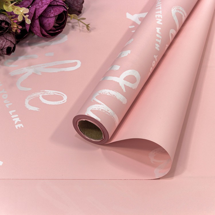 1660/699 Пленка 0,58*10м матовая "I like you" 55мкм Розовый 1/30 1660/699 Пленка 0,58*10м матовая "I like you" 55мкм Розовый 1/30