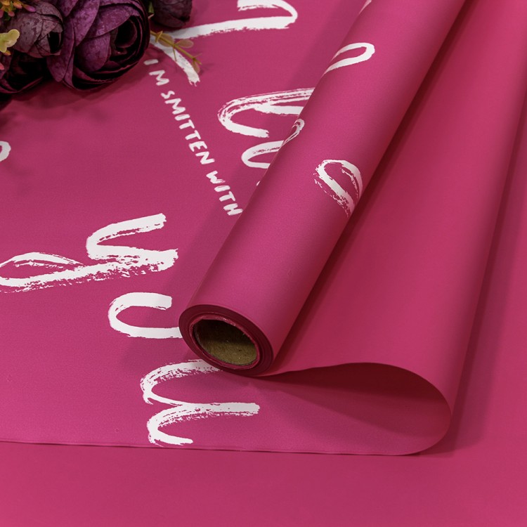 1660/2450 Пленка 0,58*10м матовая "I like you" 55мкм Малиново-розовый 1/30 1660/2450 Пленка 0,58*10м матовая "I like you" 55мкм Малиново-розовый 1/30