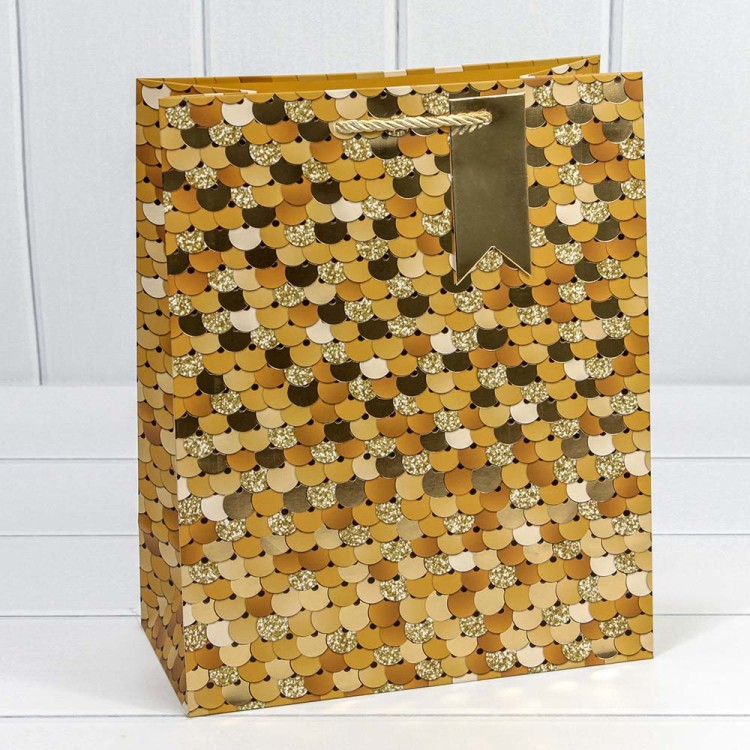 000208C Пакет подарочный с тиснением "Кружочки" (микс) 26*32*13 210г 1/20 1/240