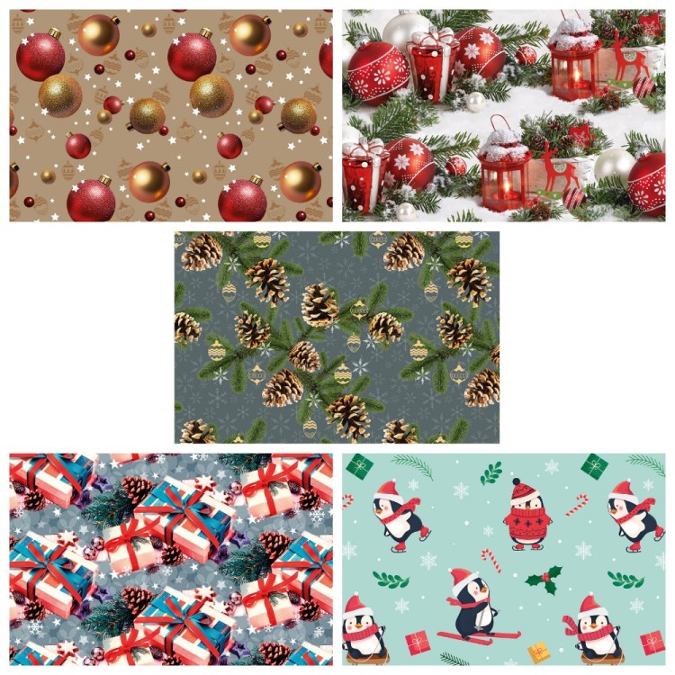 000402/120 Бумага в листах 70*100 ±5% (25 шт.) 80г "С Новым годом"-120 1/10