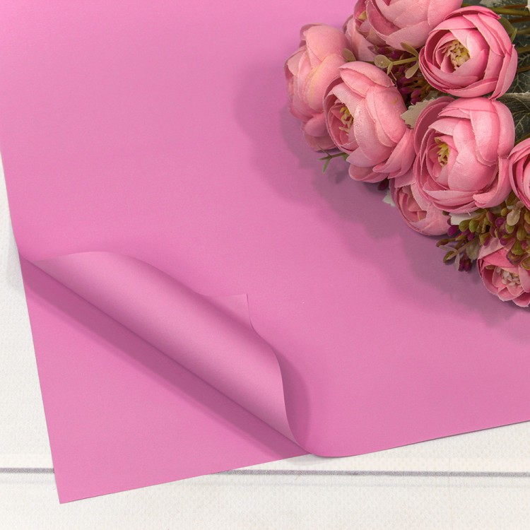 1698/251 Плёнка в листах 60*60 (20 шт.) матовая "Корейская" 55мкм Бледно-пурпурный 1/60