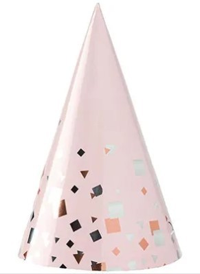 1501-5908 Колпаки Конфетти Party розовые 6 шт