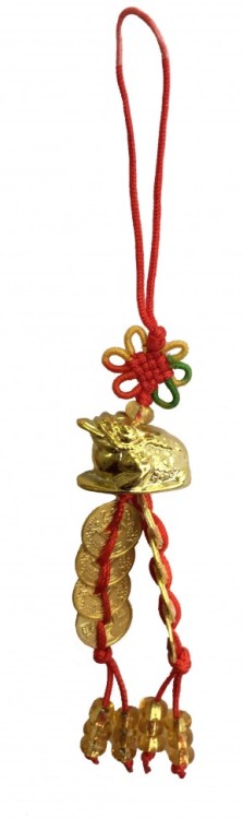 918-44 Подвеска Жаба с монетками 12*1,5 см 918-44 Подвеска Жаба с монетками 12*1,5 см